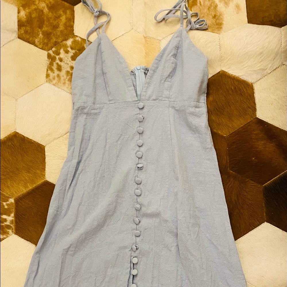 Cotton Cami Midi Dress sky blue never worn